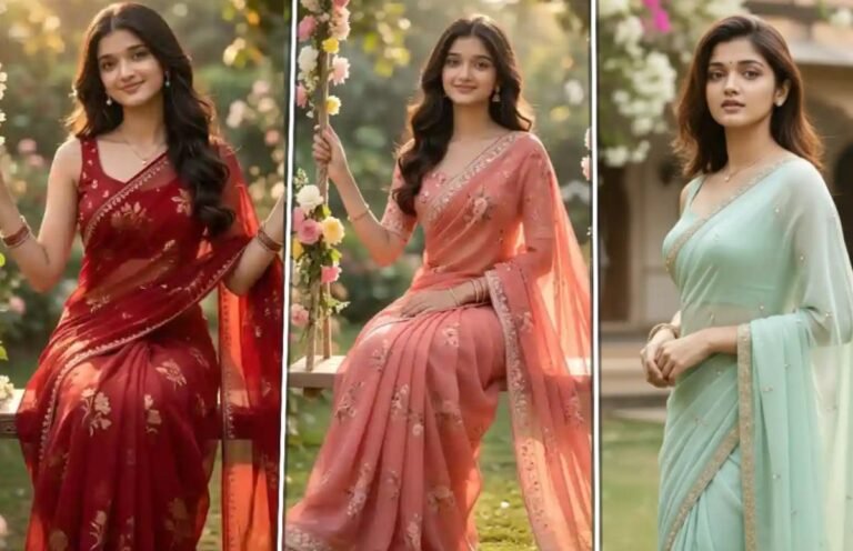 Gemini AI Prompts for Luxury Cinematic Saree Designs