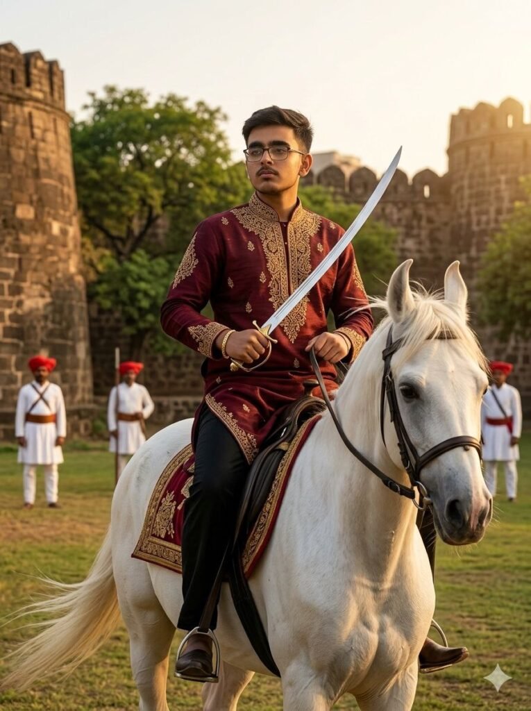 Royal Horse Rider AI Photo Editing Prompt